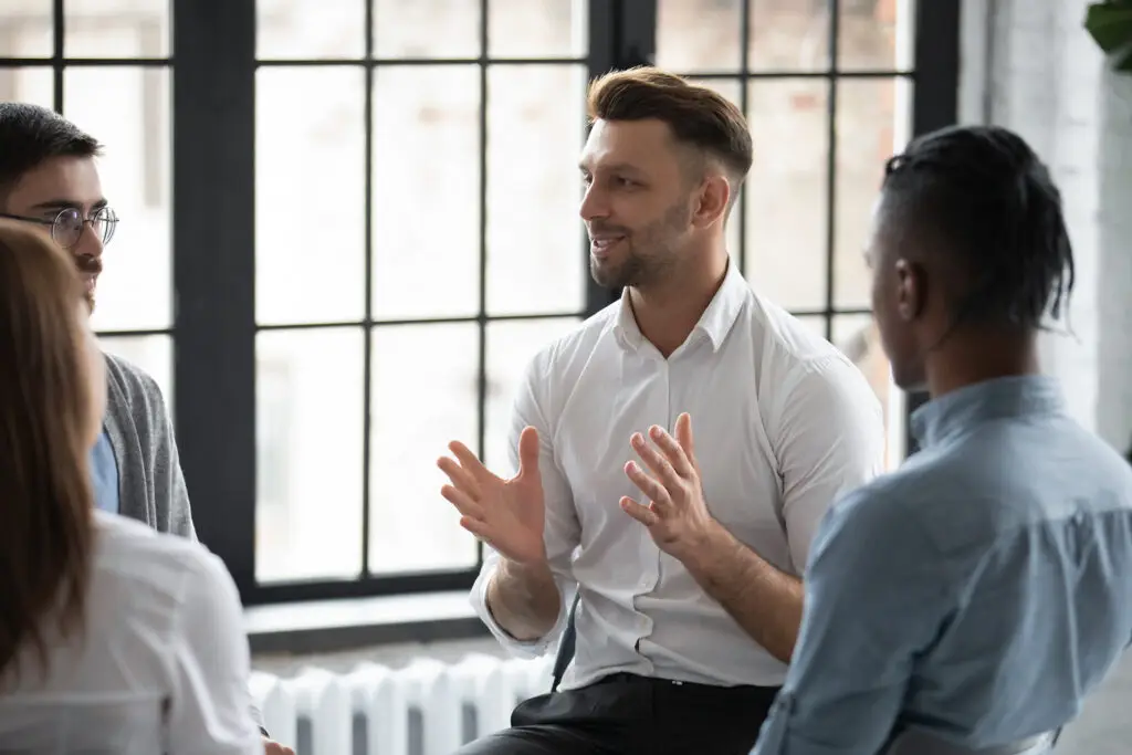 Picture of a group of people participating in a counselling session - Pivot Counselling, Oakville, Ontario, GTA